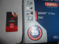 Велозамок ABUS 540 Granit X-Plus + USH кріплення - 5278 грн