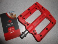 Педалі RFR FLAT ETP, червоні, 364 грами шипи - 1600 грн