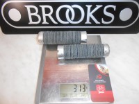 Шкіряні гріпси Brooks Plump Grips Black - 3080 грн