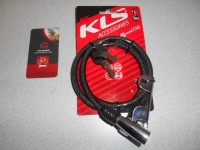 Велозамок KLS Beat 8x1000 мм, колір Black - 245 грн