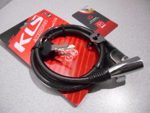 Велозамок KLS Beat 8x1000 мм, колір Black - 245 грн