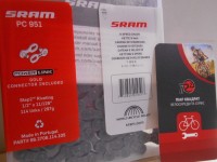 Ланцюг Sram PC 951, 9 шв, 114 л + замок - 800 грн